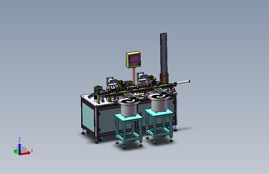 自动插排针机、排母排针组装成形机 3D模型SolidWorks三维设计图