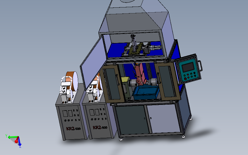 自动焊接设备3D模型SolidWorks三维设计图