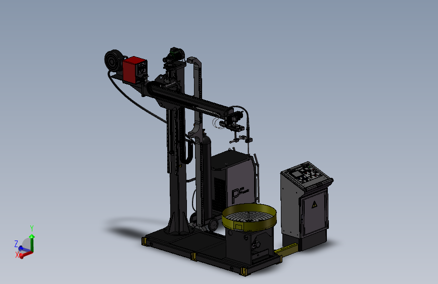 自动化焊接设备（SW模型） 3D模型SolidWorks三维设计图