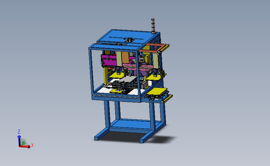 自动锁螺丝机 3D模型SolidWorks三维设计图