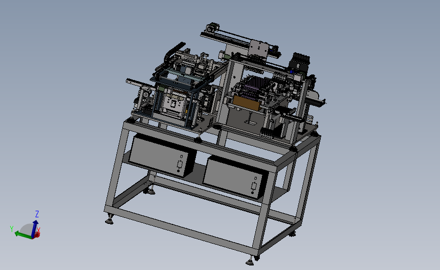 自动化焊机（上下料、传送、焊接自动化一体机）3D模型SolidWorks三维设计图