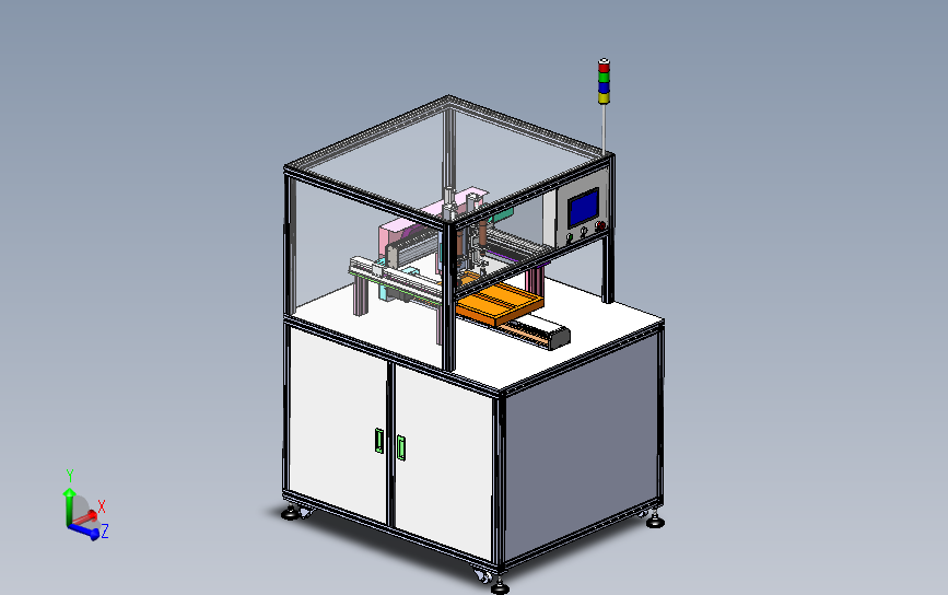 自动锁螺丝机（配置双头螺丝刀） 3D模型SolidWorks三维设计图