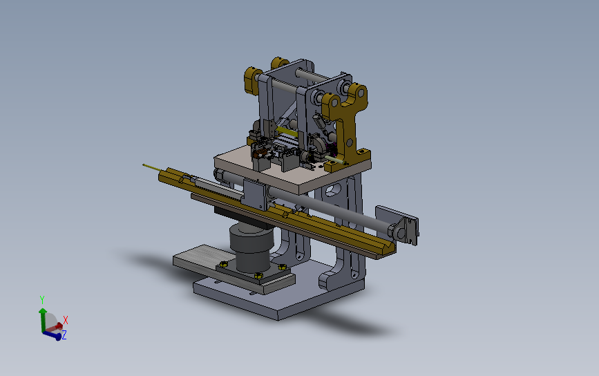 轴零件长度测量机 3D模型SolidWorks三维设计图