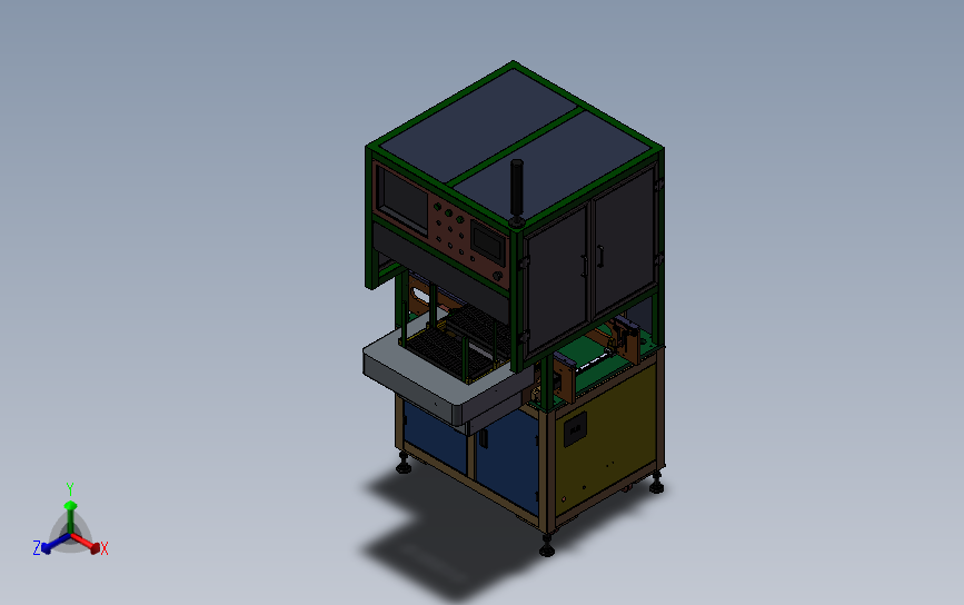自动化DIMM插装机 3D模型SolidWorks三维设计图