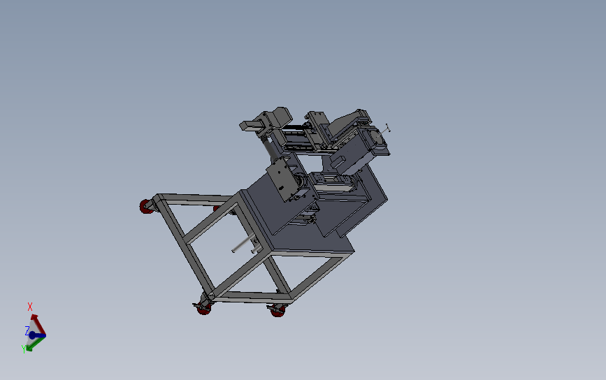 自动涂胶机设备 3D模型SolidWorks三维设计图