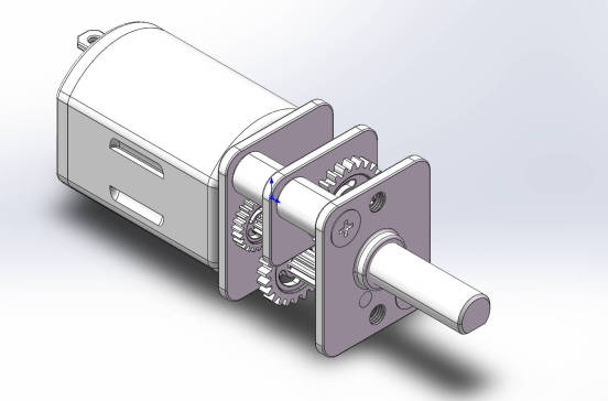 N20减速电机三维3D模型图纸