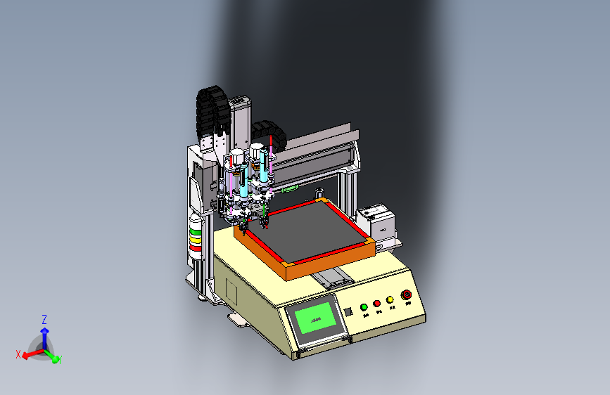 自动锁螺丝机3D+BOM表+CAD 3D模型SolidWorks三维设计图