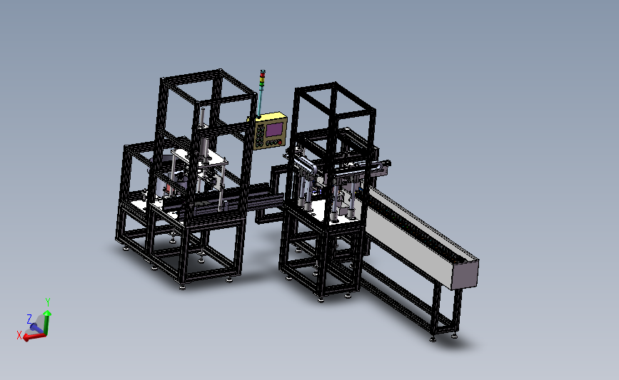 自动化铆接设备3D模型SolidWorks三维设计图