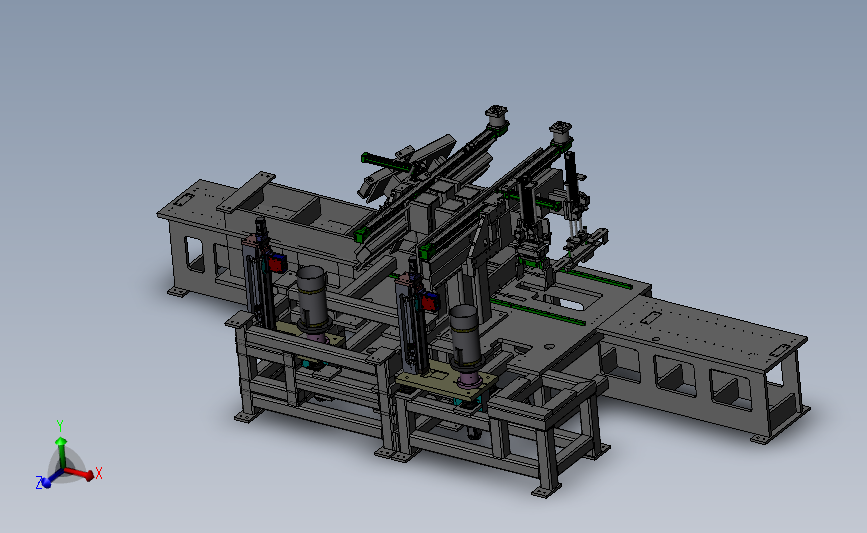 自动化抓取机械手设备（倾斜式+垂直式） 3D模型SolidWorks三维设计图