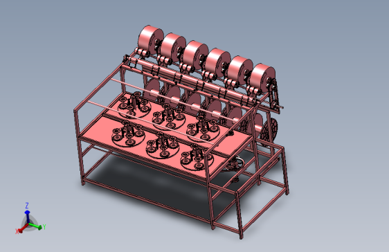 自动化塑胶机（塑胶挤出设备） 3D模型SolidWorks三维设计图