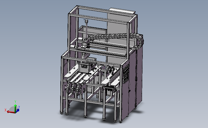 自动酒瓶装箱机3d模型 3D模型SolidWorks三维设计图