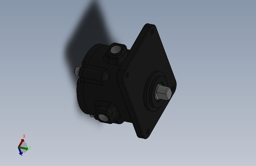 转向液压泵 3D模型SolidWorks三维设计图