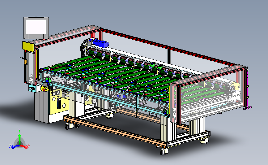 自动化生产设备 3D模型SolidWorks三维设计图