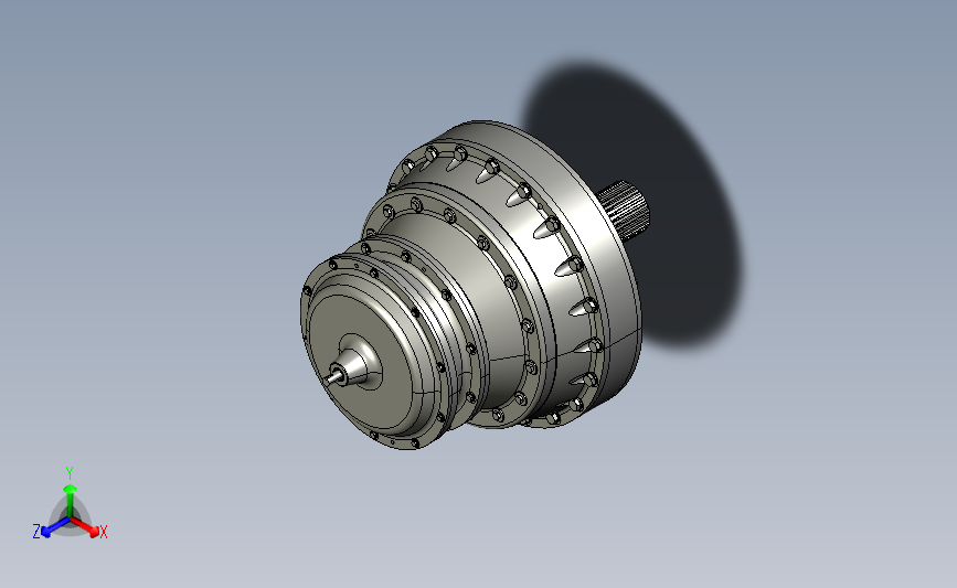 行星齿轮变速箱 3D模型SolidWorks三维设计图