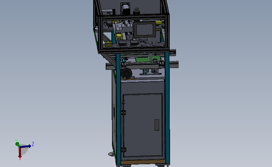自动注胶机 3D模型SolidWorks三维设计图