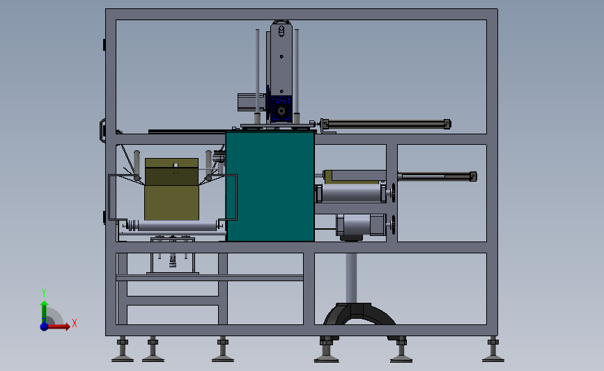 自动装箱封箱包装机装箱机3D模型SolidWorks三维设计图