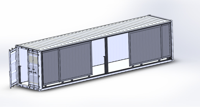 40 feet sliding door40带滑动门的FT集装箱sliding door container