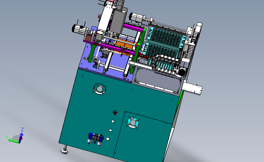 自动取料插件机 贴片机3D模型SolidWorks三维设计图