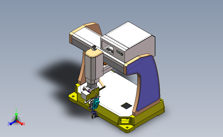 新型焊锡机 3D模型SolidWorks三维设计图