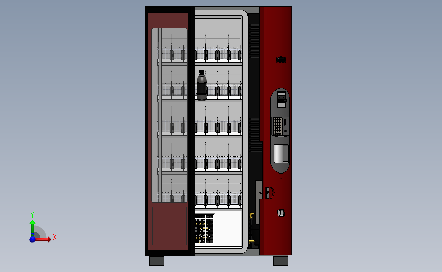自动售货机 3D模型SolidWorks三维设计图