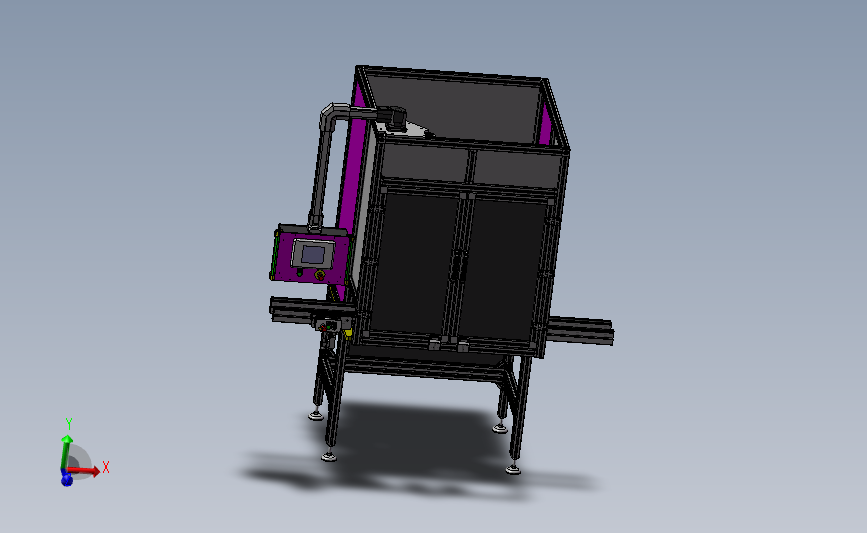 自动组装视觉检测设备 3D模型SolidWorks三维设计图