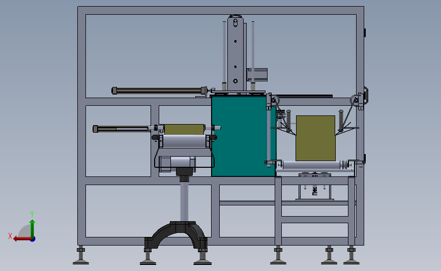 自动装箱封箱包装机装箱机3D模型SolidWorks三维设计图