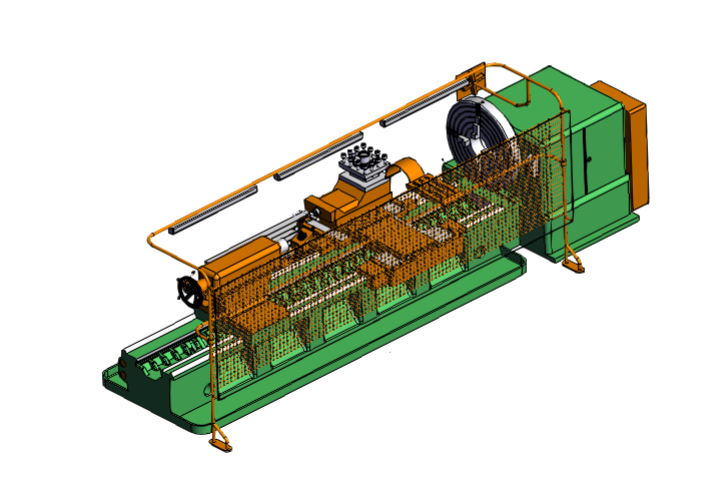 Lathe Machine 1M65车床step