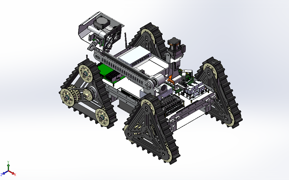 自动营救机器人 3D模型SolidWorks三维设计图