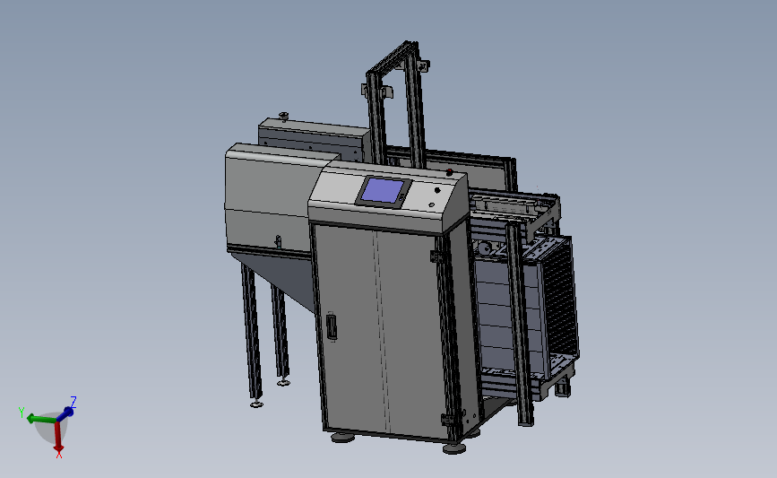 组合式自动送板机 3D模型SolidWorks三维设计图