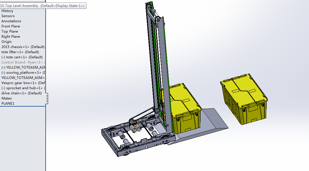 小型叉车 3D模型SolidWorks三维设计图