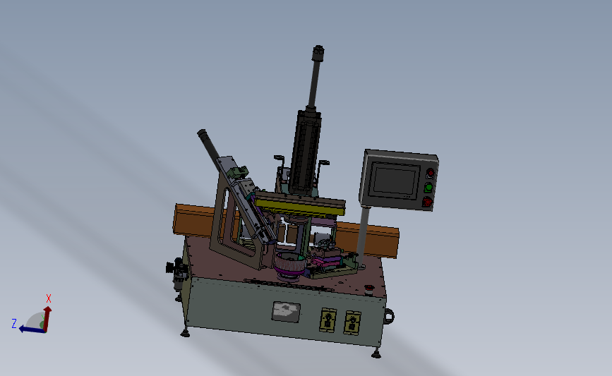 小型全自动点胶机3D模型SolidWorks三维设计图