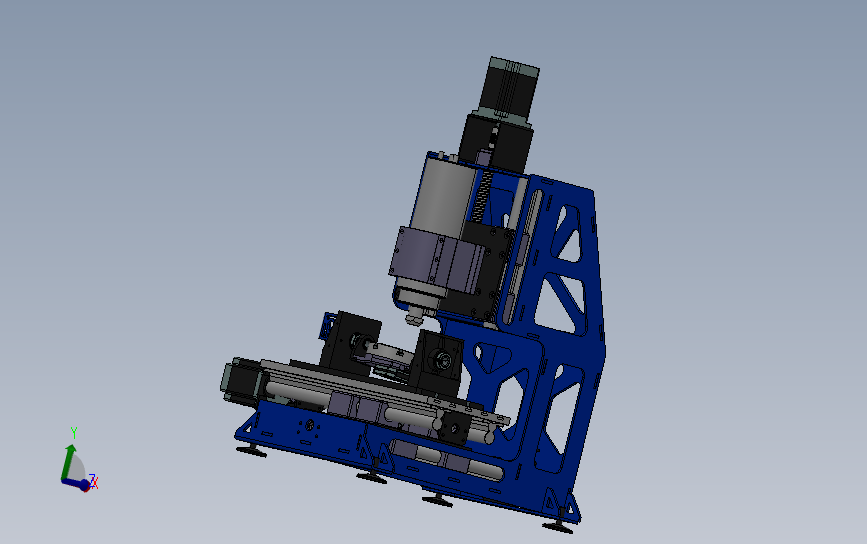 小型五轴雕刻机 3D模型SolidWorks三维设计图
