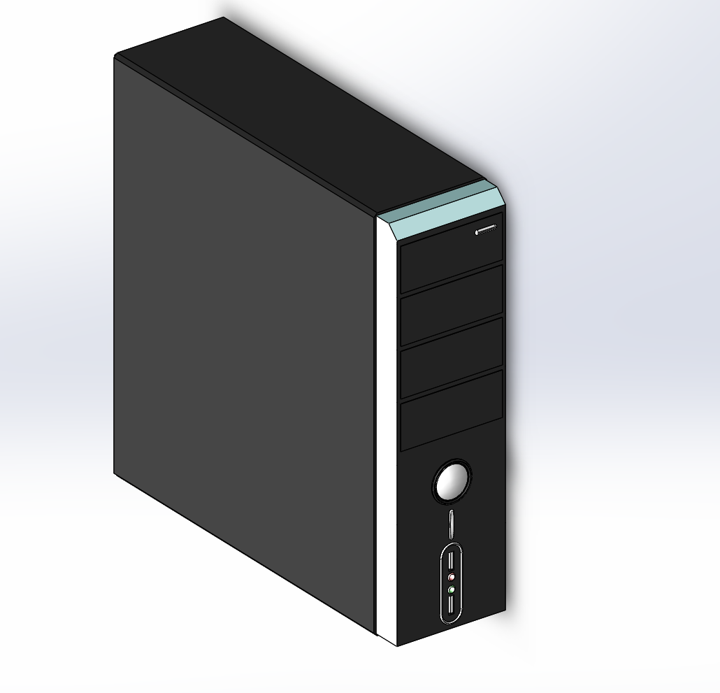 电脑主机3D模型