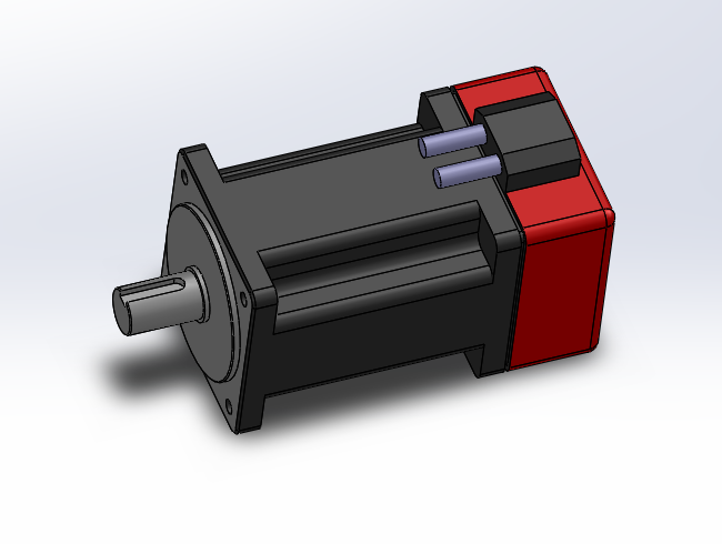 80系列华大伺服电机,solidworks2010