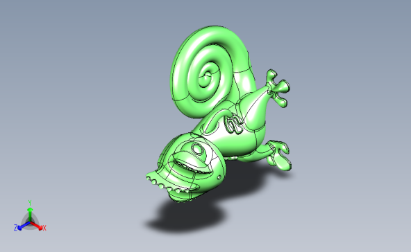 小蜥蜴 3D模型SolidWorks三维设计图