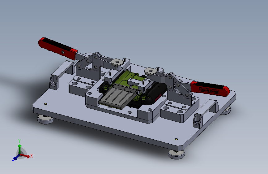 小夹手治具 3D模型SolidWorks三维设计图