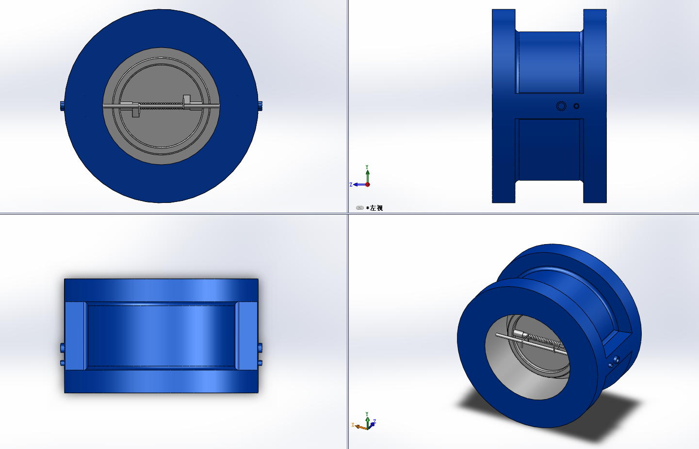 7款H76HYF-CLASS1500对夹双板止回阀
