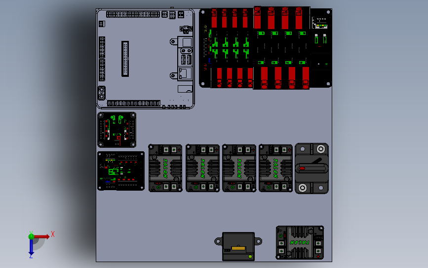 小型叉车 3D模型SolidWorks三维设计图