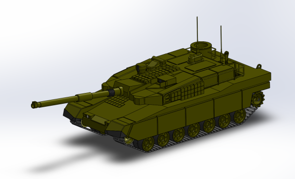 M1A1坦克模型