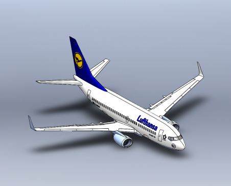 波音737客机飞机模型