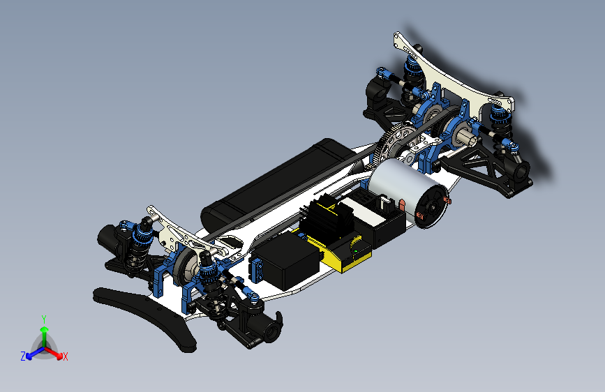 遥控车（套图） 3D模型SolidWorks三维设计图