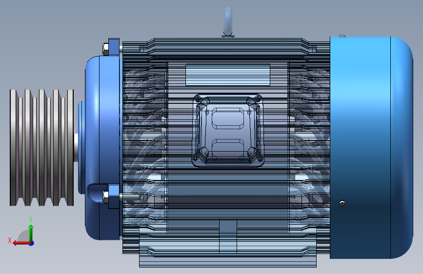 异步电机内部结构完整版3D模型SolidWorks三维设计图