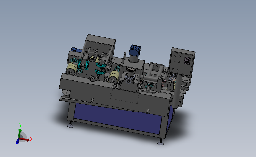 异形木板滚涂机（非标异型机）3D模型SolidWorks三维设计图