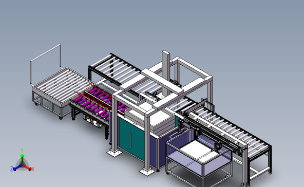 影像采集对组系统设备3D模型SolidWorks三维设计图