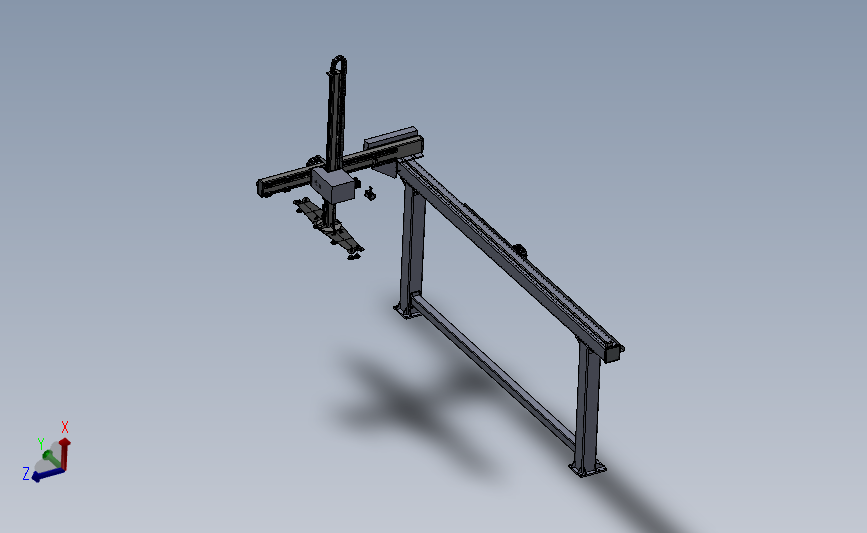 悬臂码垛机 3D模型SolidWorks三维设计图