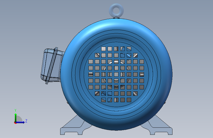 异步电机内部结构完整版3D模型SolidWorks三维设计图