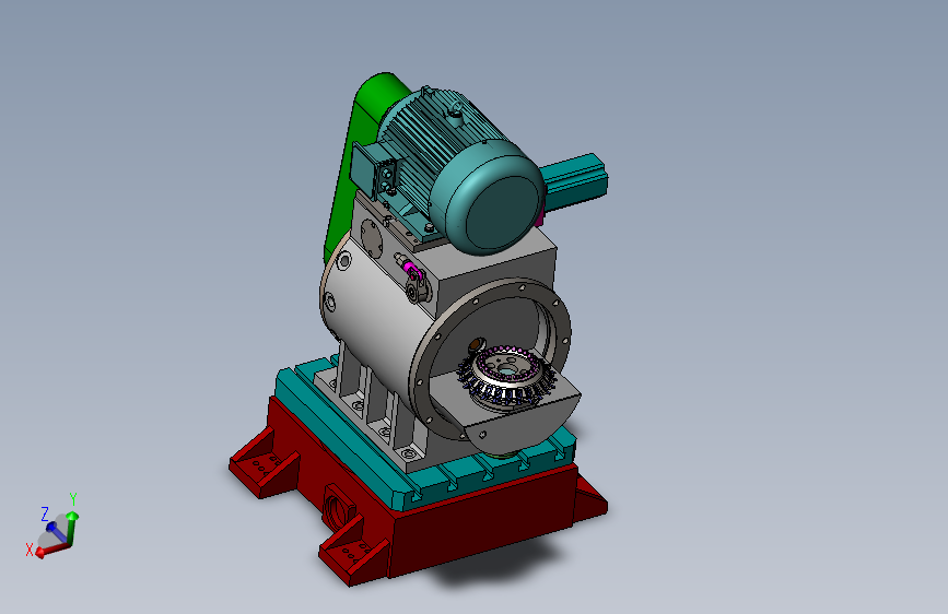 旋风铣床3D模型SolidWorks三维设计图