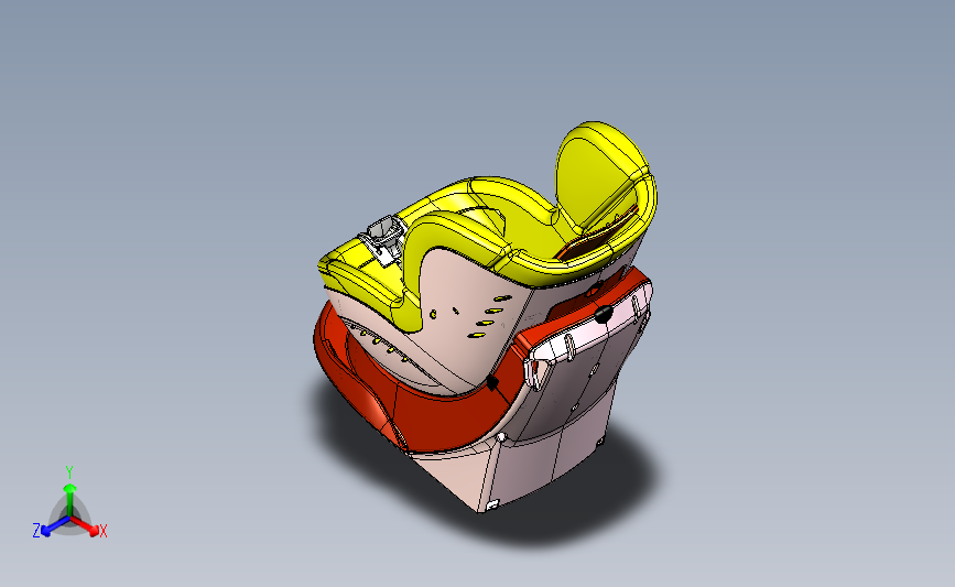 婴幼儿安全座椅3D模型SolidWorks三维设计图ProE设计