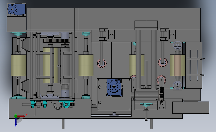 异形木板滚涂机(非标异型机)3D模型SolidWorks三维设计图