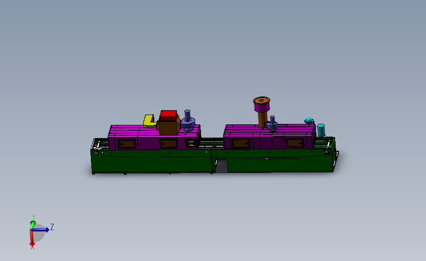 压铸件清洗机3D模型SolidWorks三维设计图
